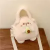 Cute rabbit-shaped velvet felt bag for small item storage details Picture